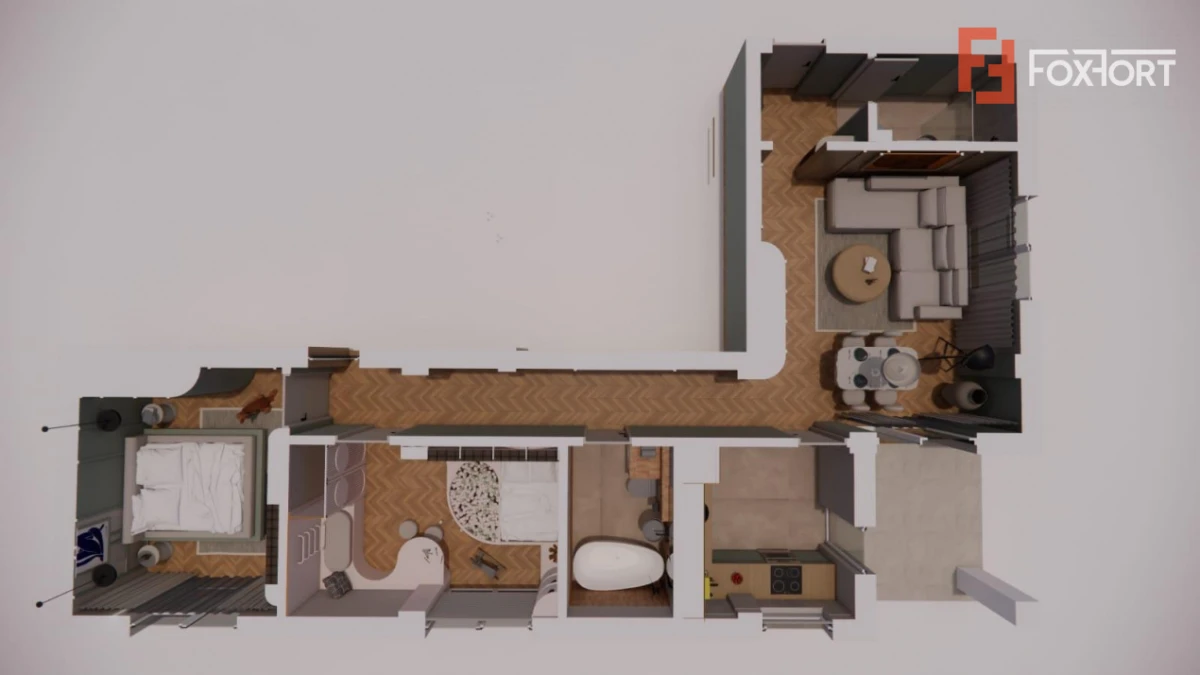 Apartament cu 3 camere, 74 mp utili - Zona Lipovei - 8