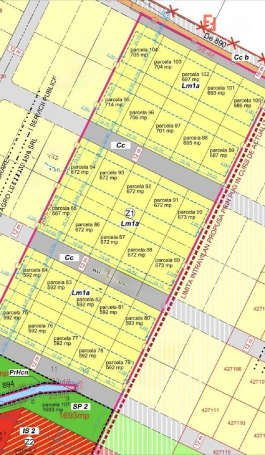 Parcela de vanzare 592 mp toate utilitatile - Mosnita Noua - 2