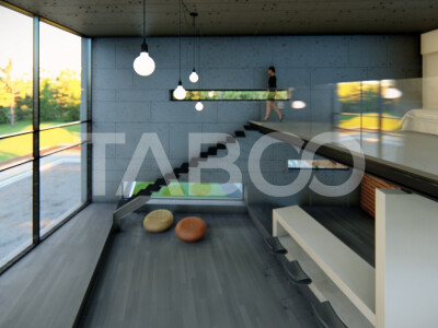 Casa individuala de vanzare cu terasa teren 320 mp zona Centrala Sibiu