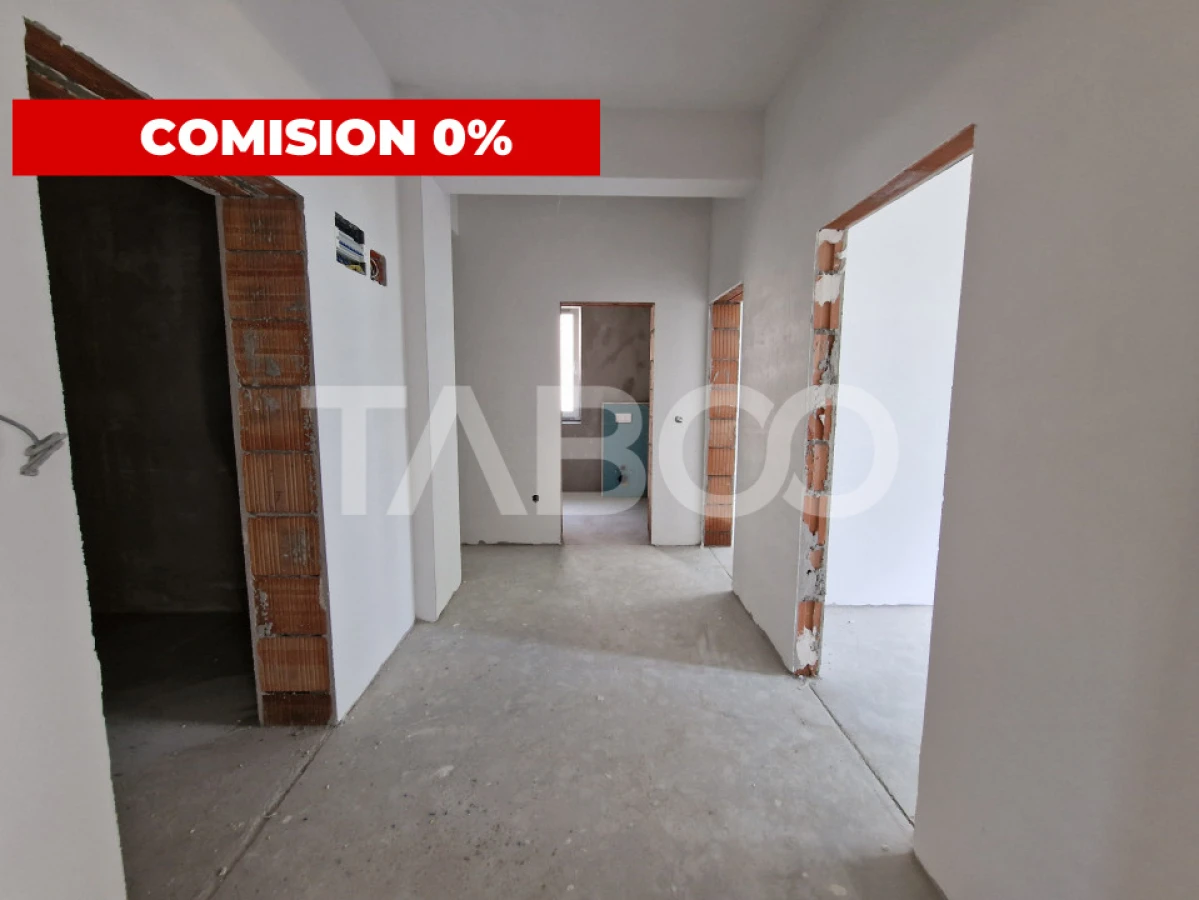 Apartament decomandat 2 camere 64 mpu 2 balcoane 12 mp Rahovei Sibiu - 1