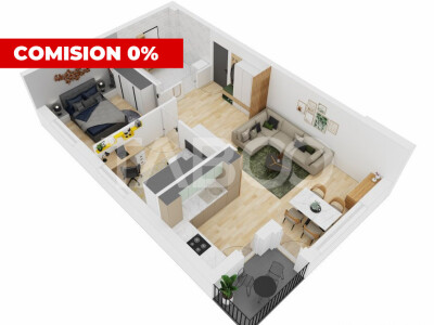 FARA COMISION - Apartament 3 camere 66 mpu balcon Doamna Stanca Sibiu