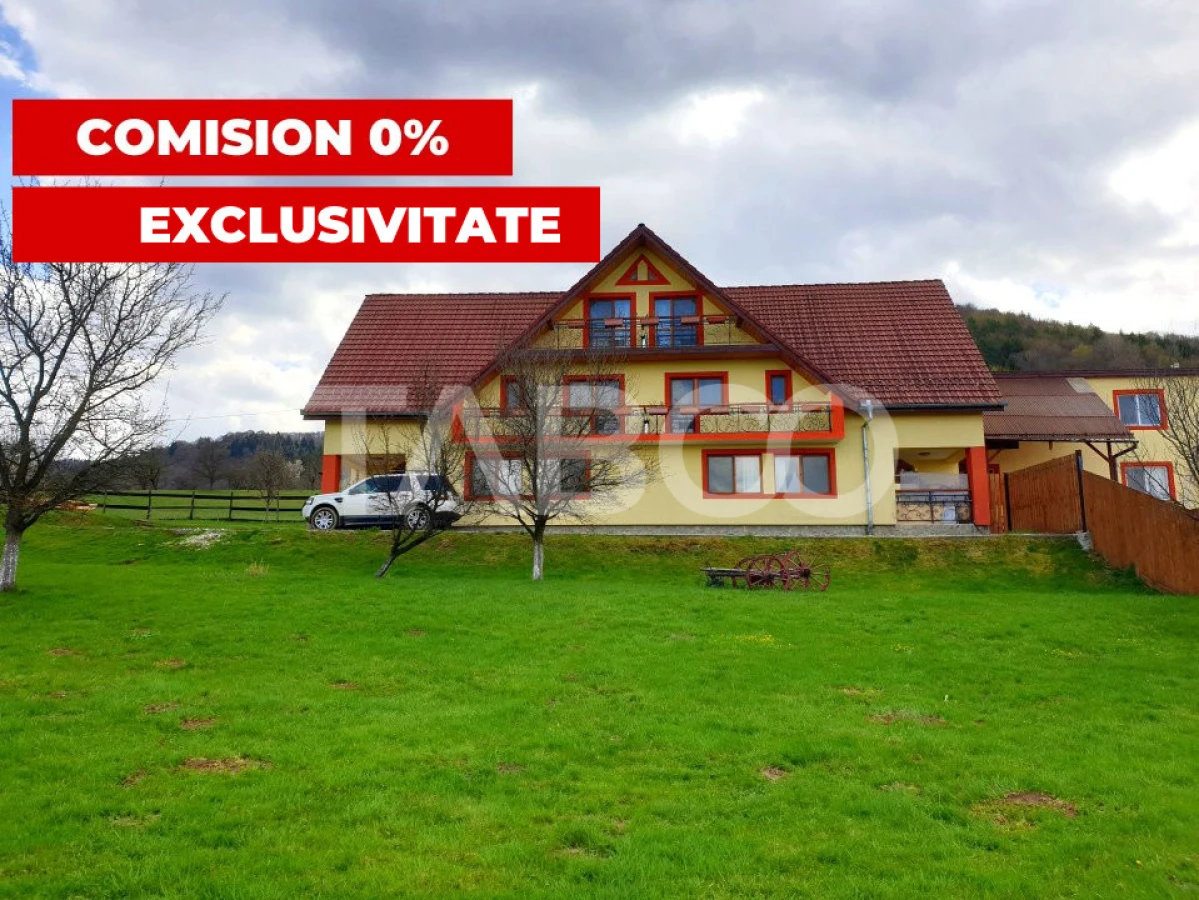 EXCLUSIVITATE Pensiune 9 camere 615 mpu 3600 mp teren in Fantanele - 1