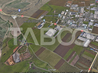 Teren 24000 mp front 112 ml de vanzare zona Industriala Vest Sibiu