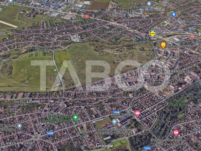 Teren de vanzare 4700 mp cu deschidere de 125 m zona Turnisor Sibiu