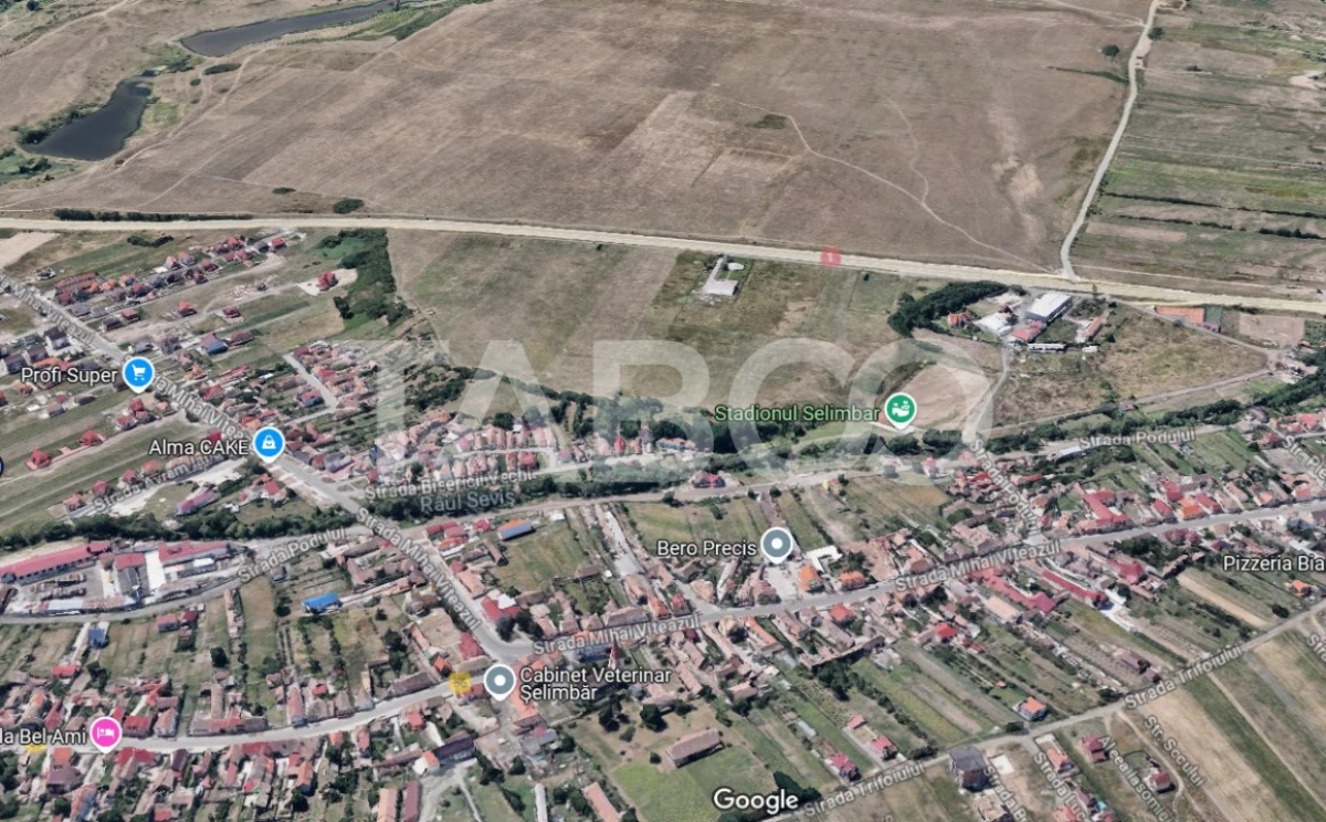 Teren arabil de vanzare 1088 mp extravilan Selimbar zona Sopa Sibiu - 2
