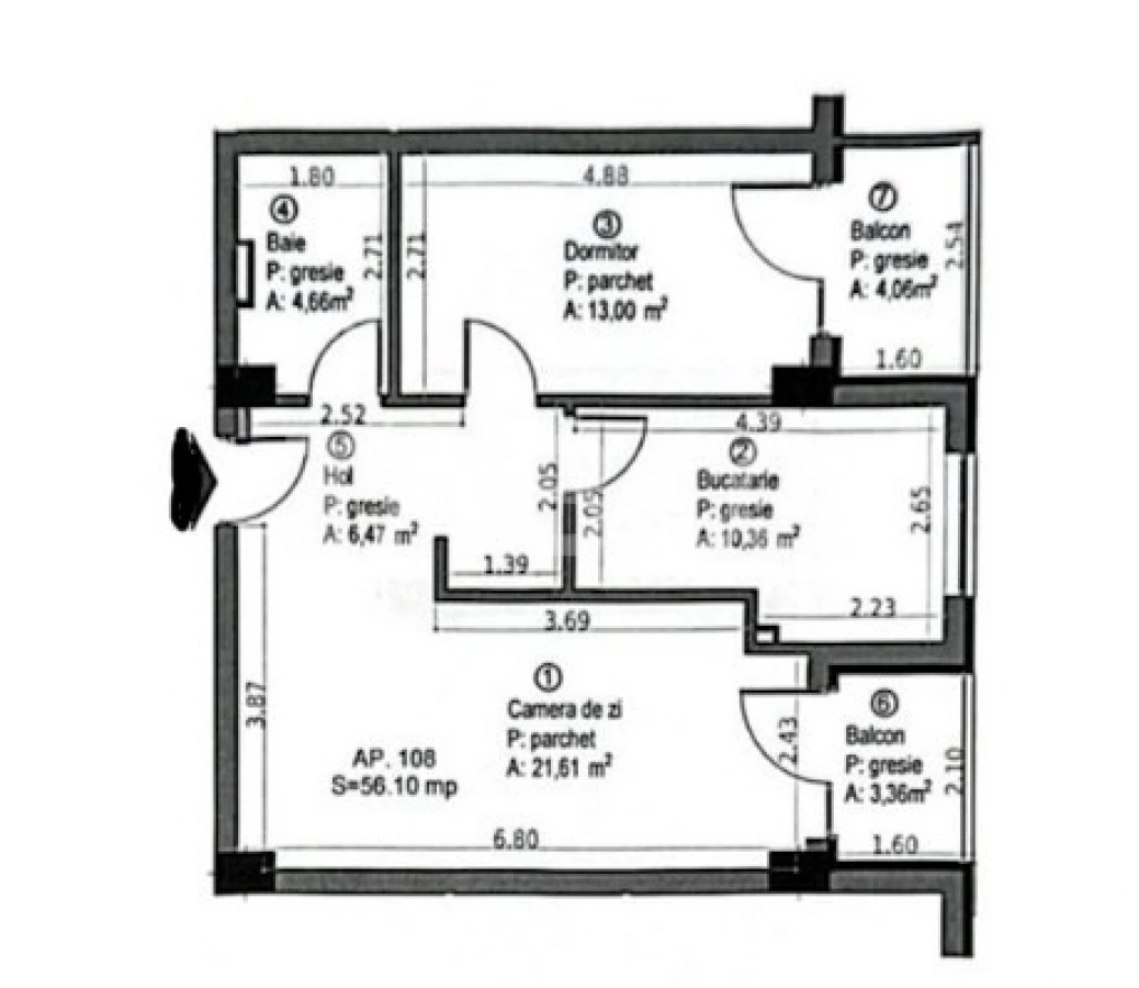 De vanzare apartament 2 camere semifinisat Baza Sportiva in Gheorgheni - 4