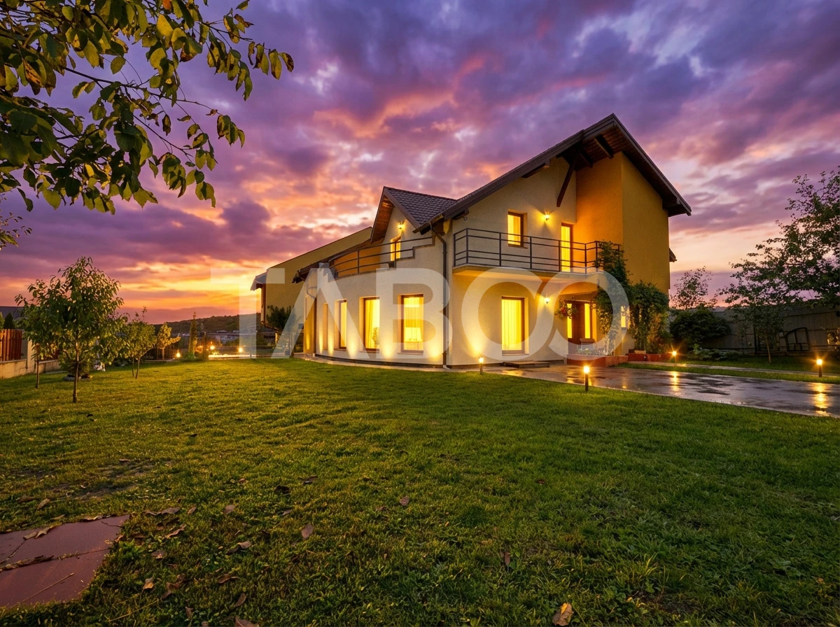 Casa individuala de vanzare stil mediteranian curte 704 mp Borhanci - 4