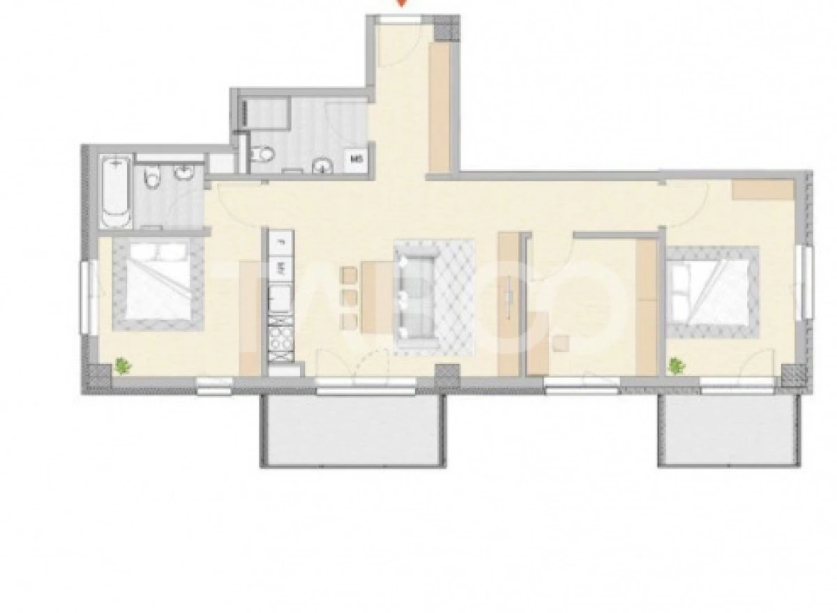 De vanzare apartament 4 camere cu parcare zona Garii Cluj Napoca - 8