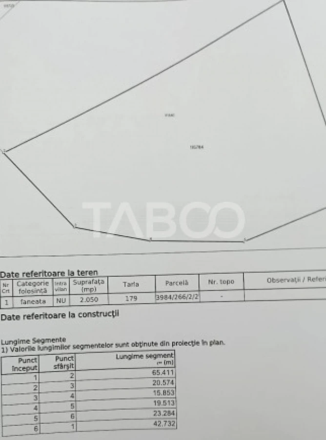 Teren intravilan 2050m acces auto zona turistica Valea Avrigului - 2