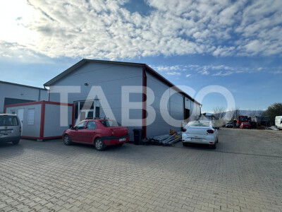 Hala de vanzare industriala acces direct din DnE1 in Cristian Sibiu
