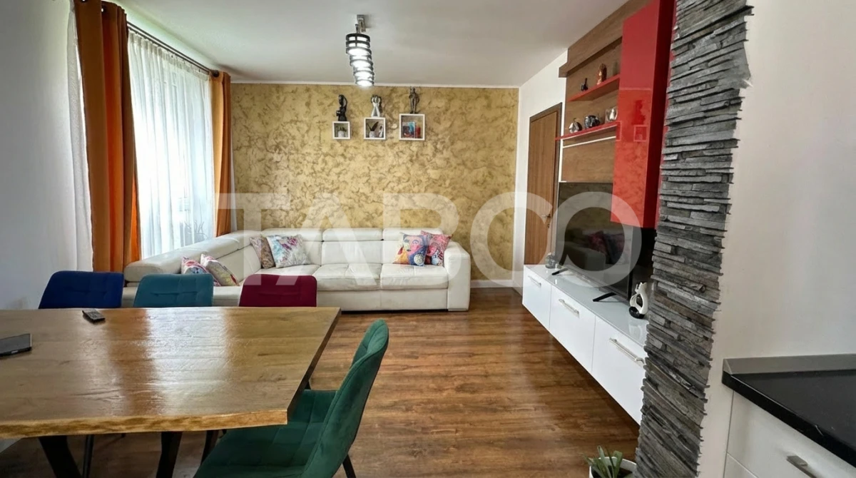 Apartament mobilat utilat 3 camere decomandat zona Arhitectilor Sibiu - 2