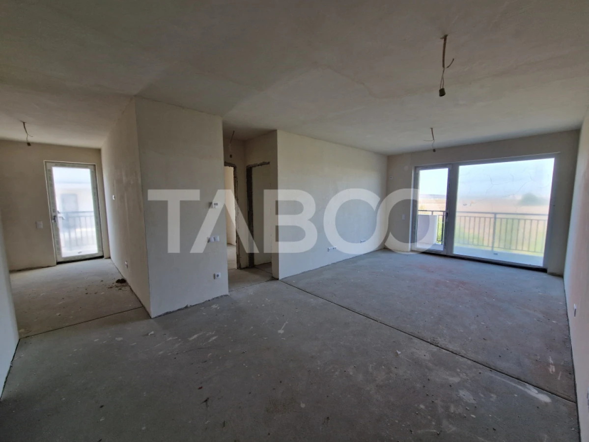 Apartament 3 camere 2 bai etaj 2 bloc cu lift zona de case in Turnisor - 1