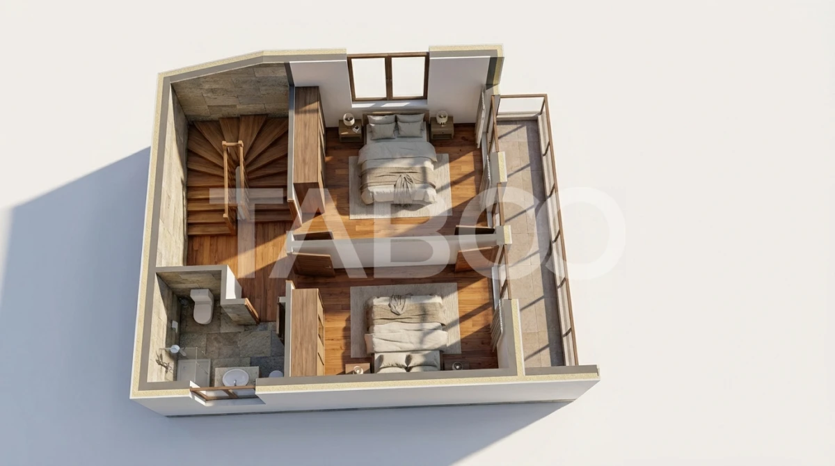 Apartament 3 camere decomandat cu doua balcoane 84 mp zona Turnisor - 3