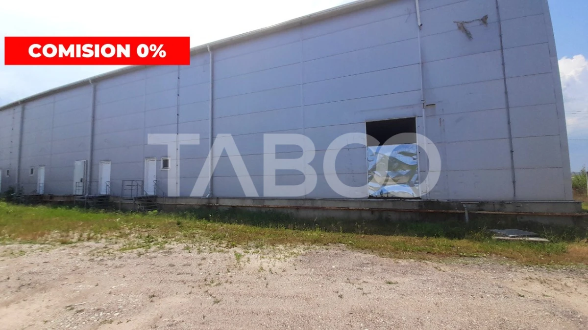 Hala de 1849 mp plus teren de inchiriat in zona Veterani Sibiu - 1