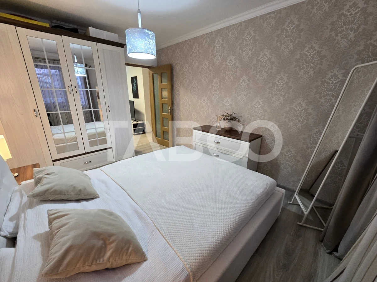 Apartament 3 camere de vanzare decomandat mobilat utilat Tilisca Sibiu - 5