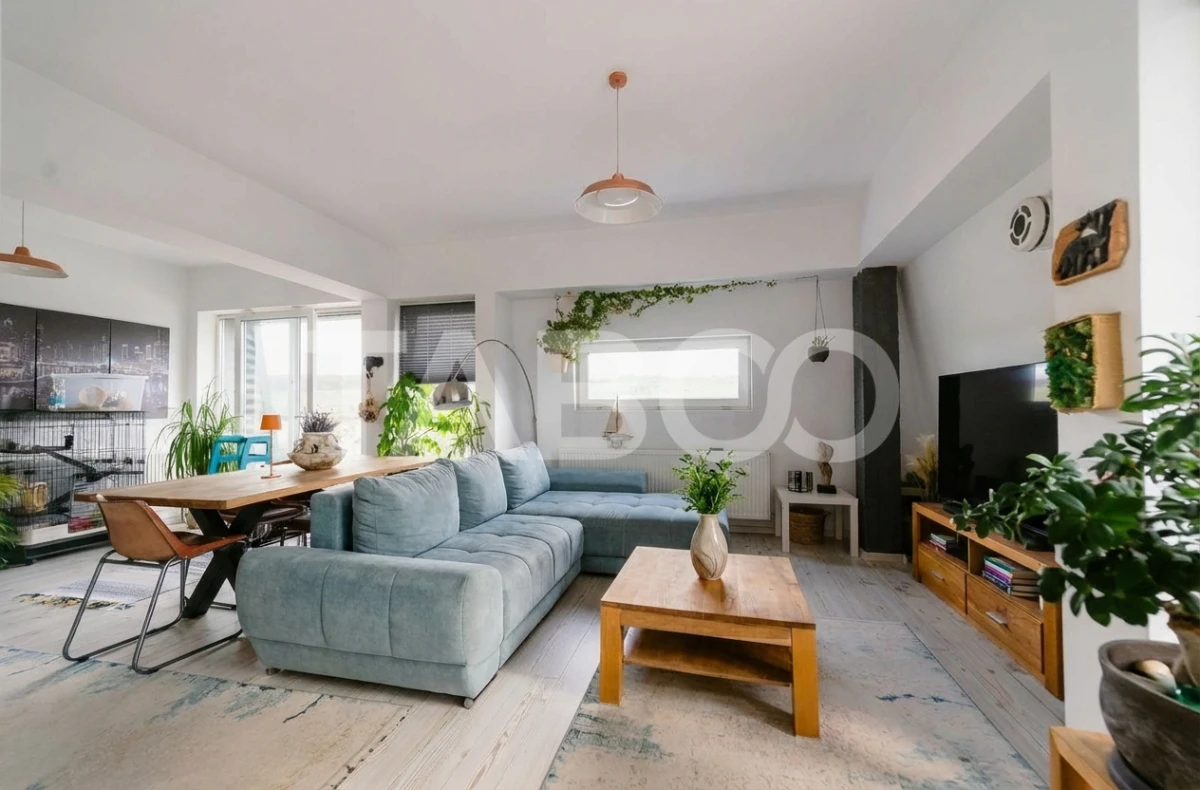 Penthouse 90 mp utili 3 camere 118 mp terasa 2 locuri parcare Cisnadie - 1