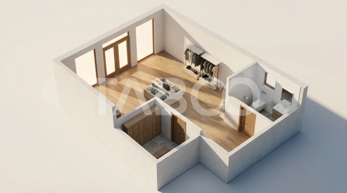 Spatiu comercial 58 mpu cu vitrina 3 m pivnita Centrul Istoric Sibiu - 2