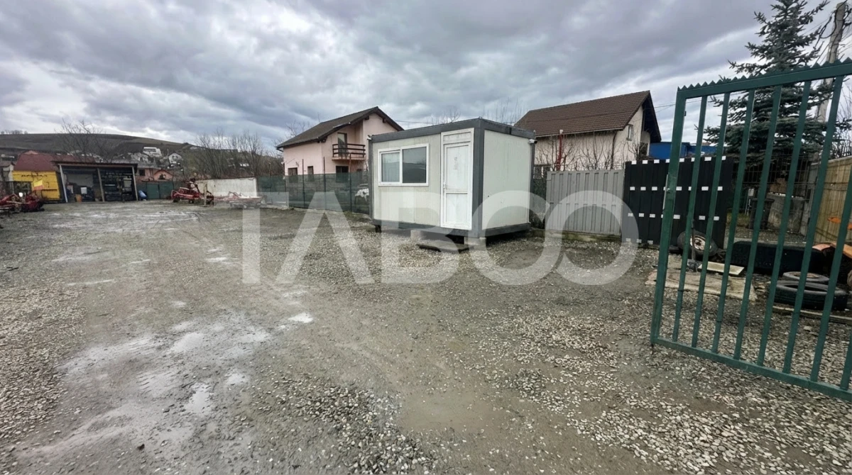 Teren de inchiriat 700mp parc auto la drum principal Sura Mare Sibiu - 2