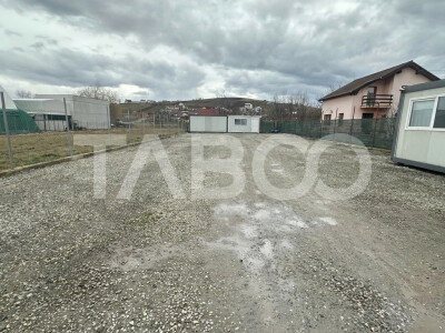 Teren de inchiriat 700mp parc auto la drum principal Sura Mare Sibiu