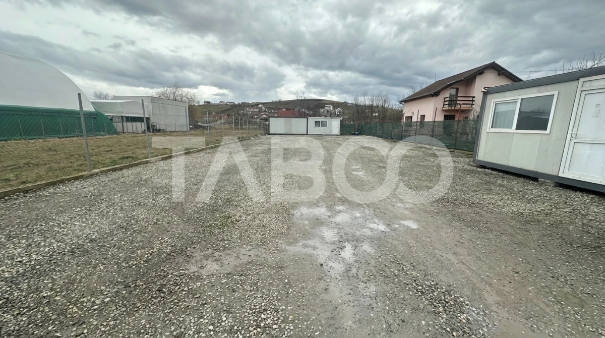 Teren de inchiriat 700mp parc auto la drum principal Sura Mare Sibiu - 1
