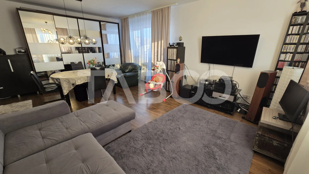 Apartament de vanzare 3 camere 93mp 2 bai balcon si lift Rahovei Sibiu - 3