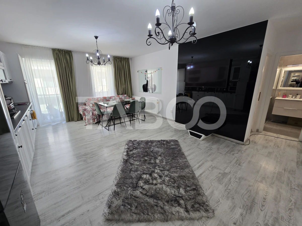 Apartament decomandat 3 camere 2 bai balcon lift City Residence Sibiu - 10