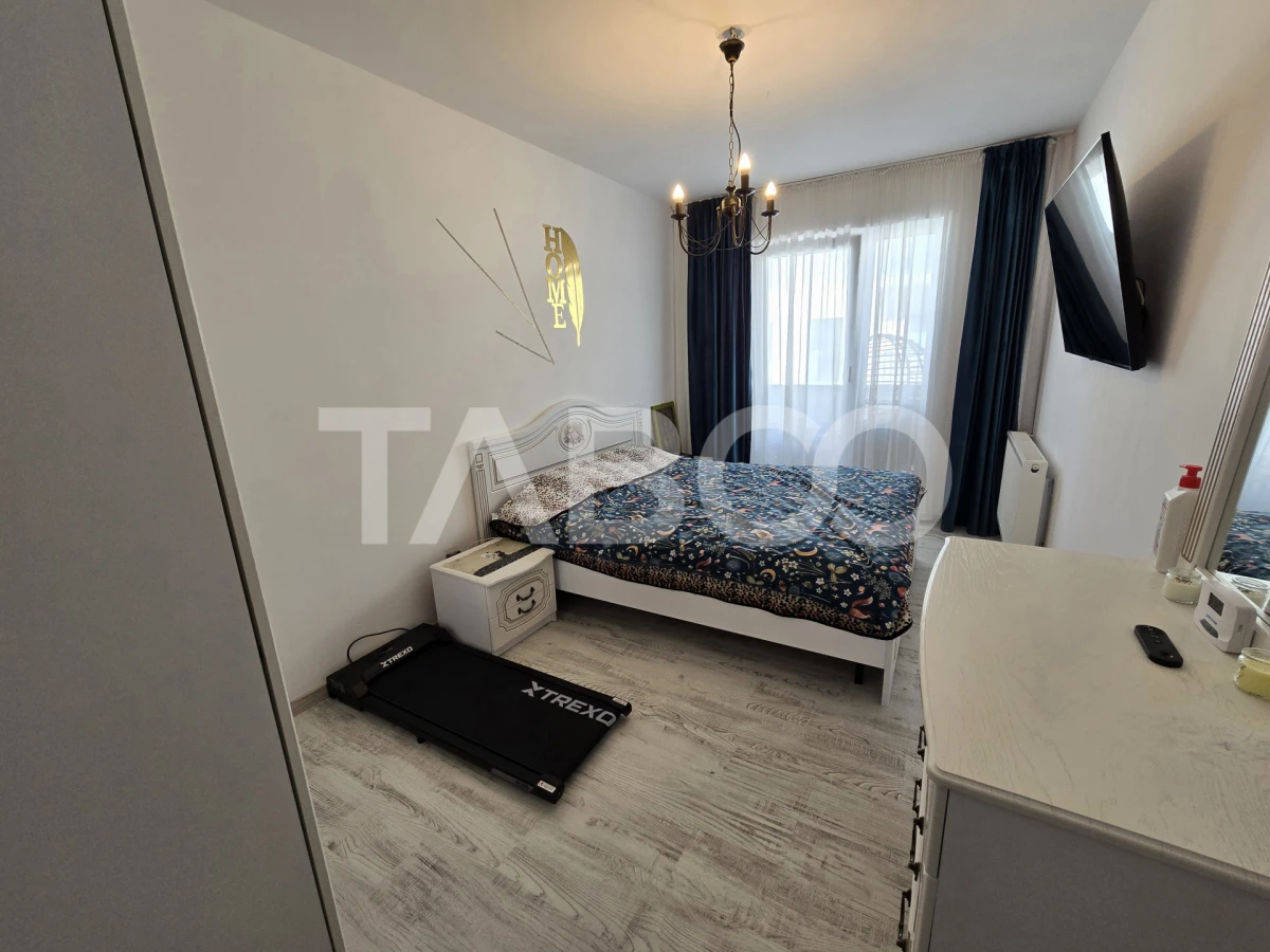 Apartament decomandat 3 camere 2 bai balcon lift City Residence Sibiu - 5