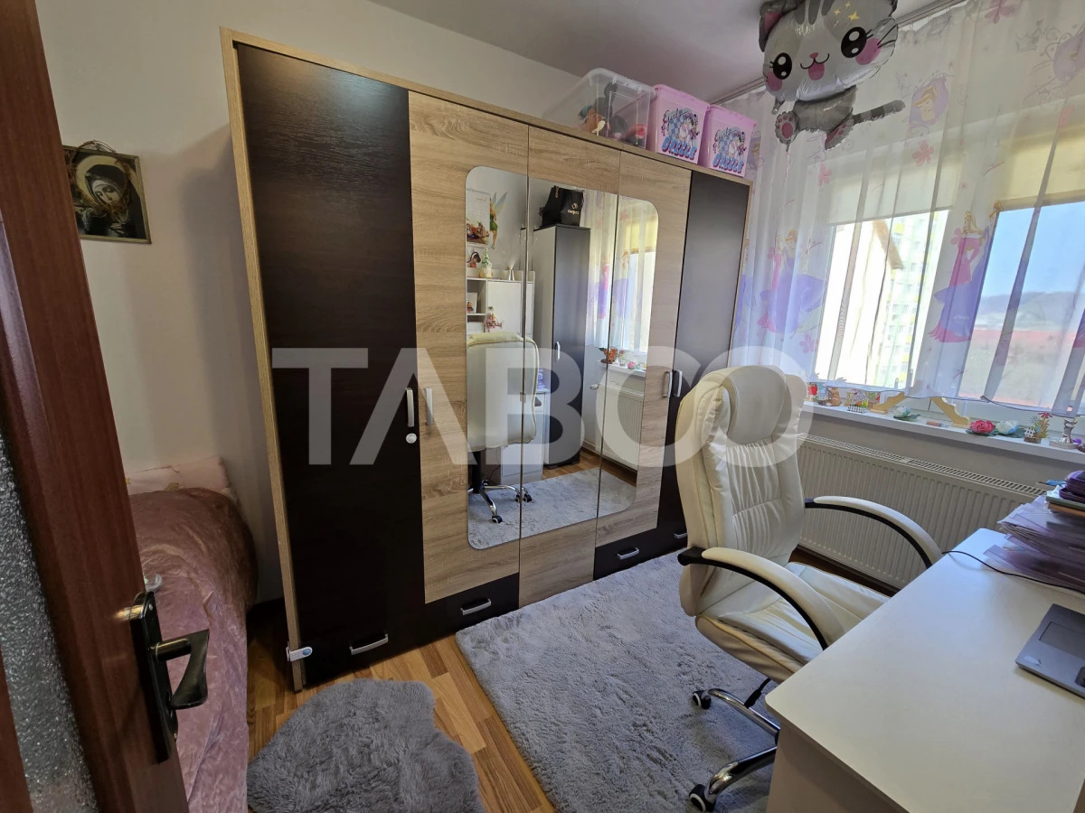 Apartament cu 2 camere mobilat utilat pivnita 4 mp Vasile Aaron Sibiu - 5