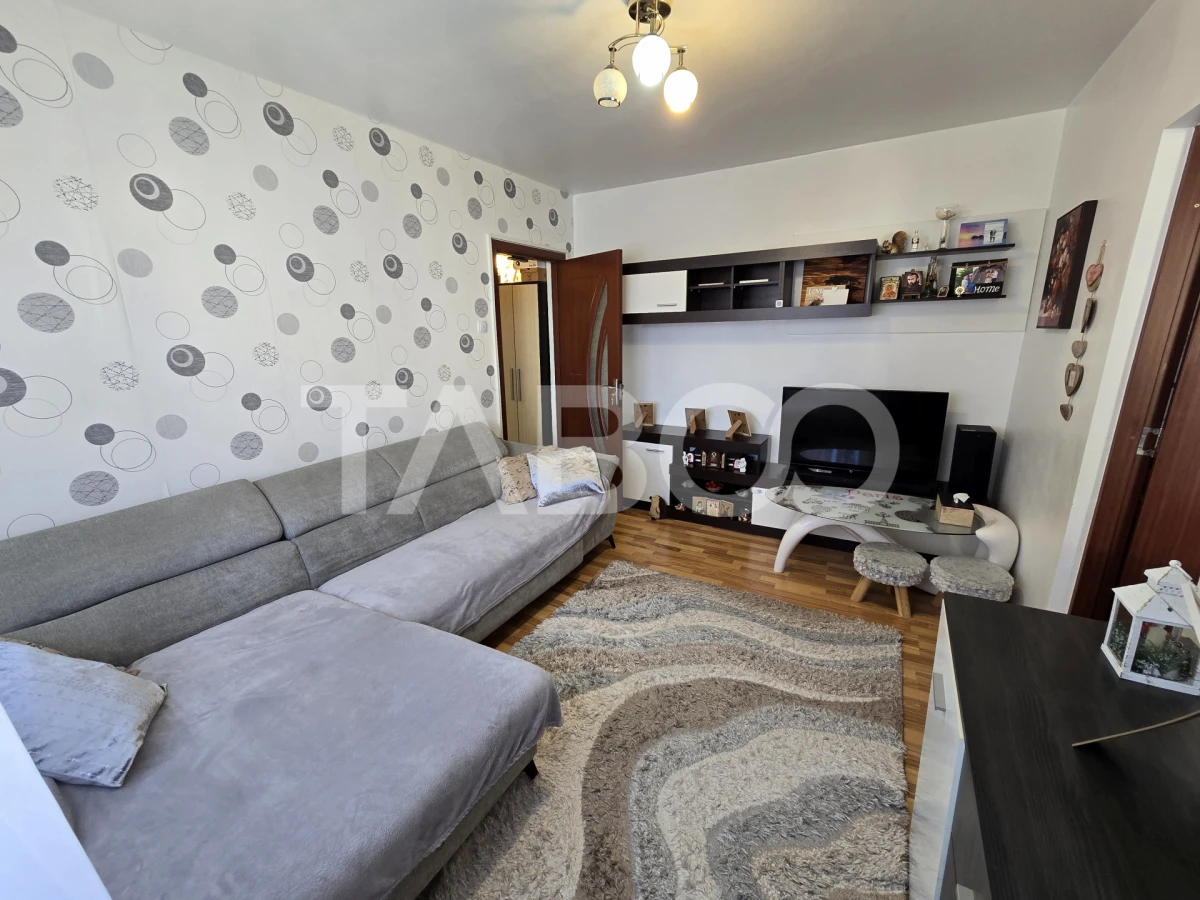 Apartament cu 2 camere mobilat utilat pivnita 4 mp Vasile Aaron Sibiu - 3