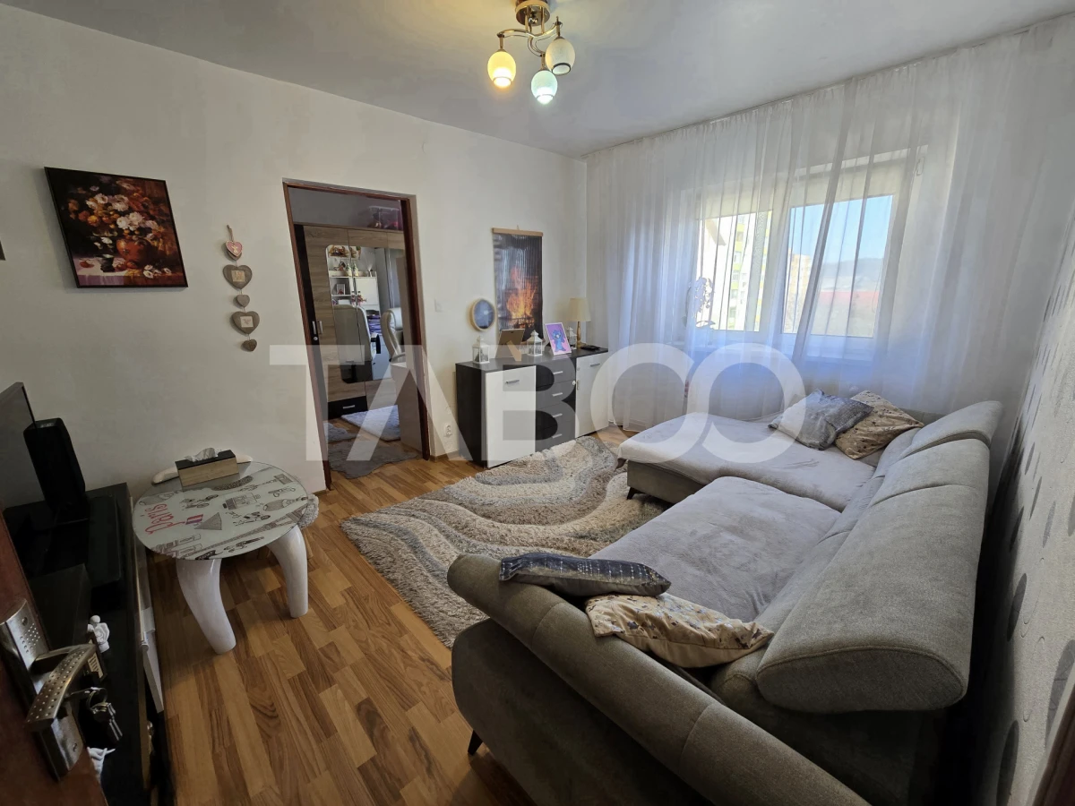 Apartament cu 2 camere mobilat utilat pivnita 4 mp Vasile Aaron Sibiu - 2
