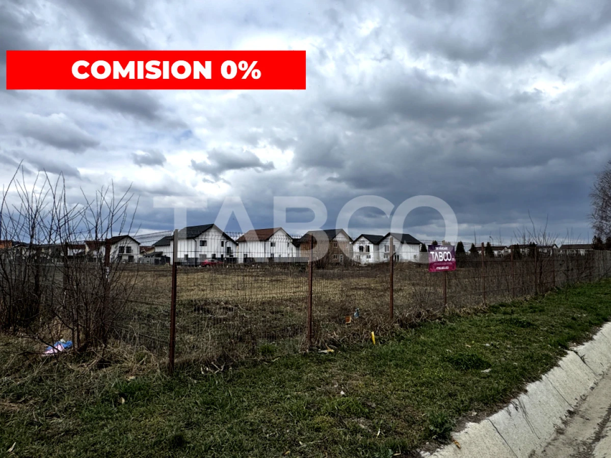 Teren intravilan de vanzare 825 mp cu PUZ si vedere la DN Sura Mica - 1