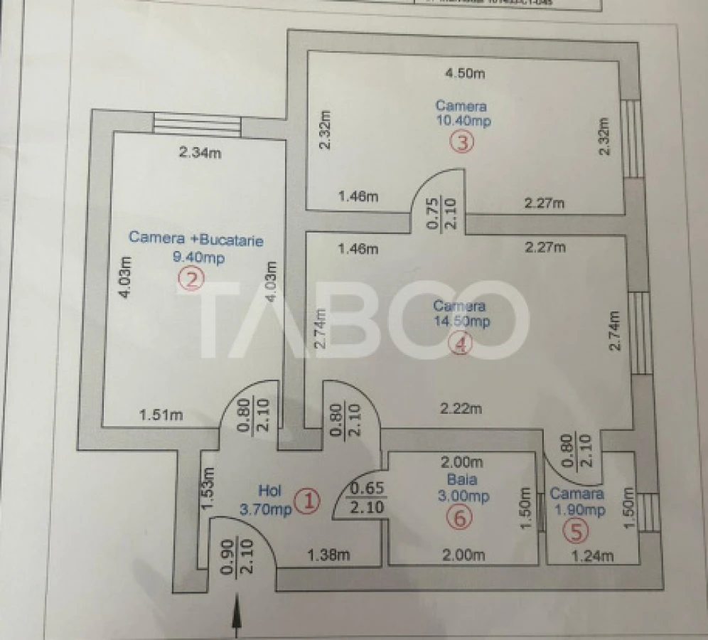 Apartament 2 camere de vanzare 43 mp zona Tiglari Sibiu - 5