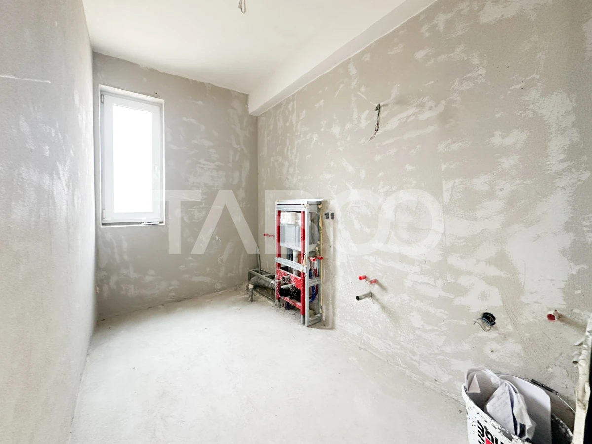 Casa cuplata semifinisata de vanzare in Dambul Rotund cu garaj - 9