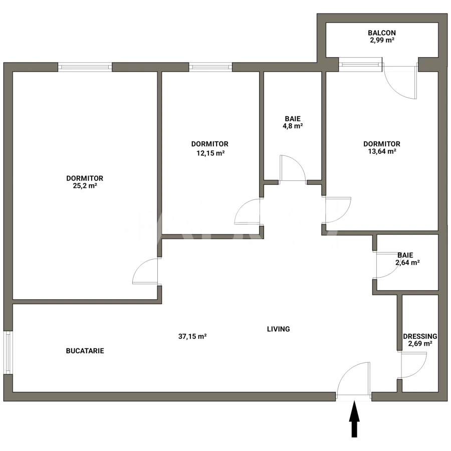 FARA COMISION-Apartament de vanzare cu 4 camere balcon parcare Lupeni - 3