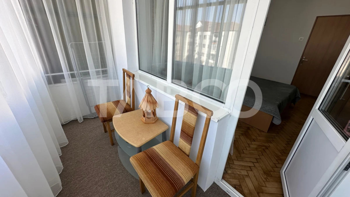 Apartament 54 mpu 2 camere de inchiriat balcon zona Terezian Sibiu - 5