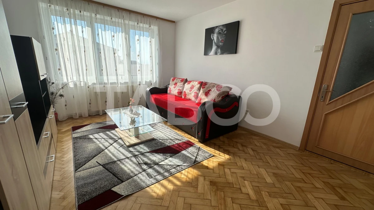 Apartament 54 mpu 2 camere de inchiriat balcon zona Terezian Sibiu - 3