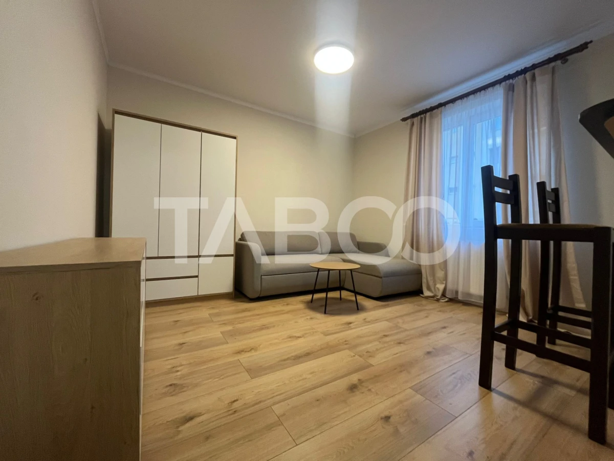 Garsoniera de inchiriat decomandata 26 mp zona Turnisor Sibiu. - 2