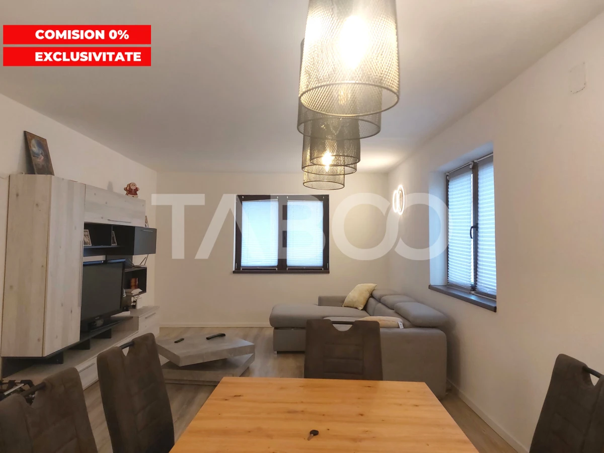 Casa individuala noua 4 camere P+M 144 mpu curte libera 416 Cisnadie - 2