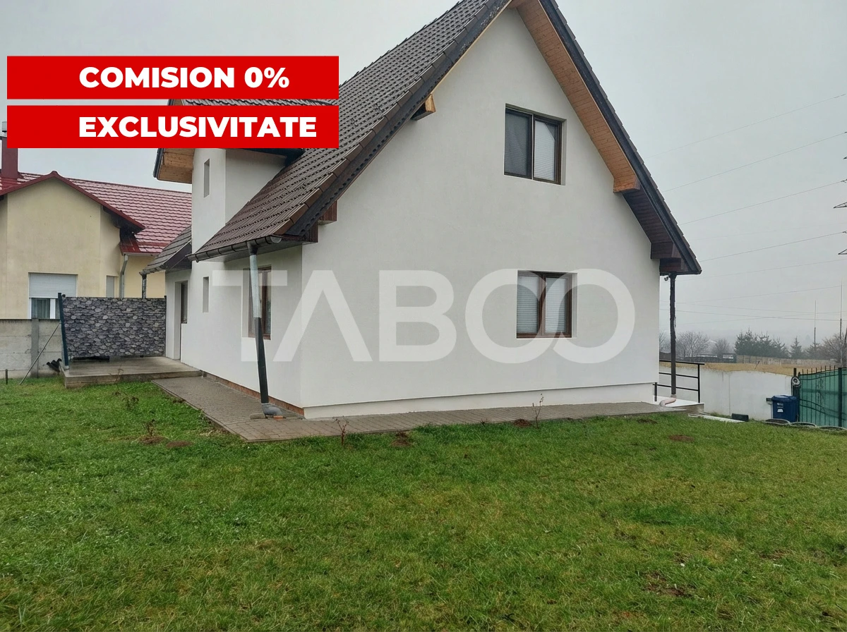 Casa individuala noua 4 camere P+M 144 mpu curte libera 416 Cisnadie - 1