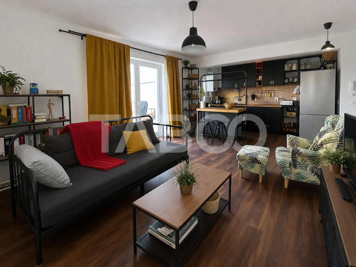 Penthouse de vanzare ulilat si mobilat cu terasa de 55 mp in Turnisor - 1