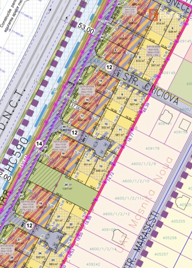 Parcele teren de vanzare, pentru case - Mosnita Noua - 1