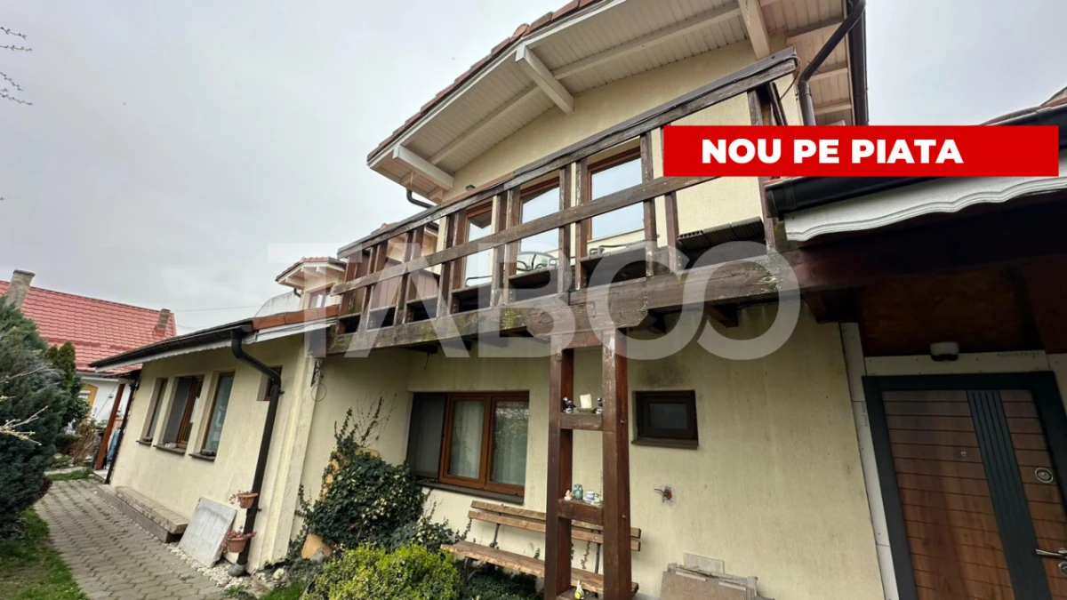 Casa cu garaj acces auto 2 apartamente separate zona Piata Cluj Sibiu - 3