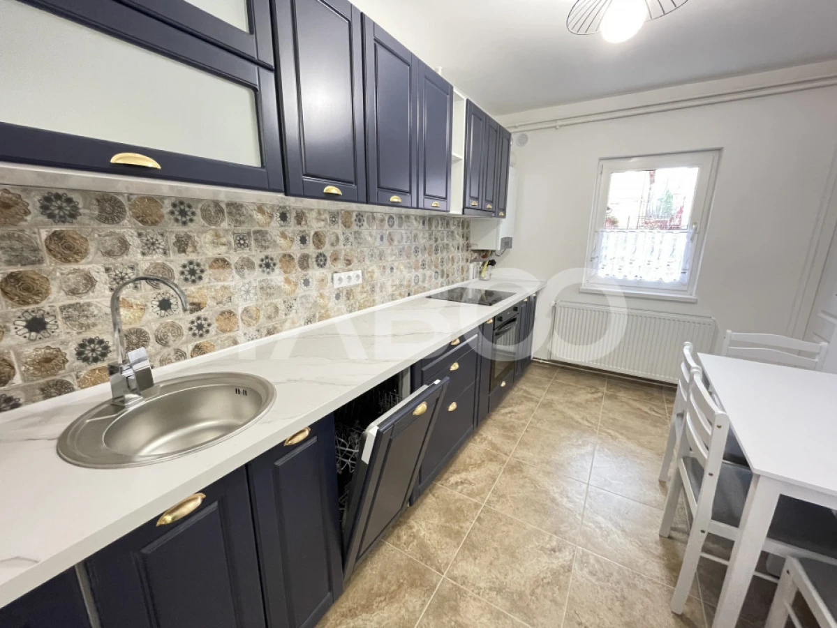 Apartament renovat complet cu 3 camere 2 bai 73 mpu Strand Sibiu - 6