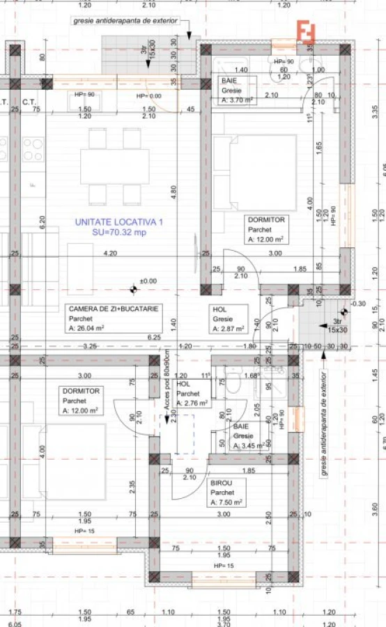 Duplex 4 camere si 2 bai - Mosnita Noua - toate utilitatile - 2