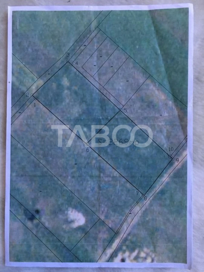 Teren intravilan cu utilitati 2269 mp 2 fronturi zona Gusterita Sibiu - 4