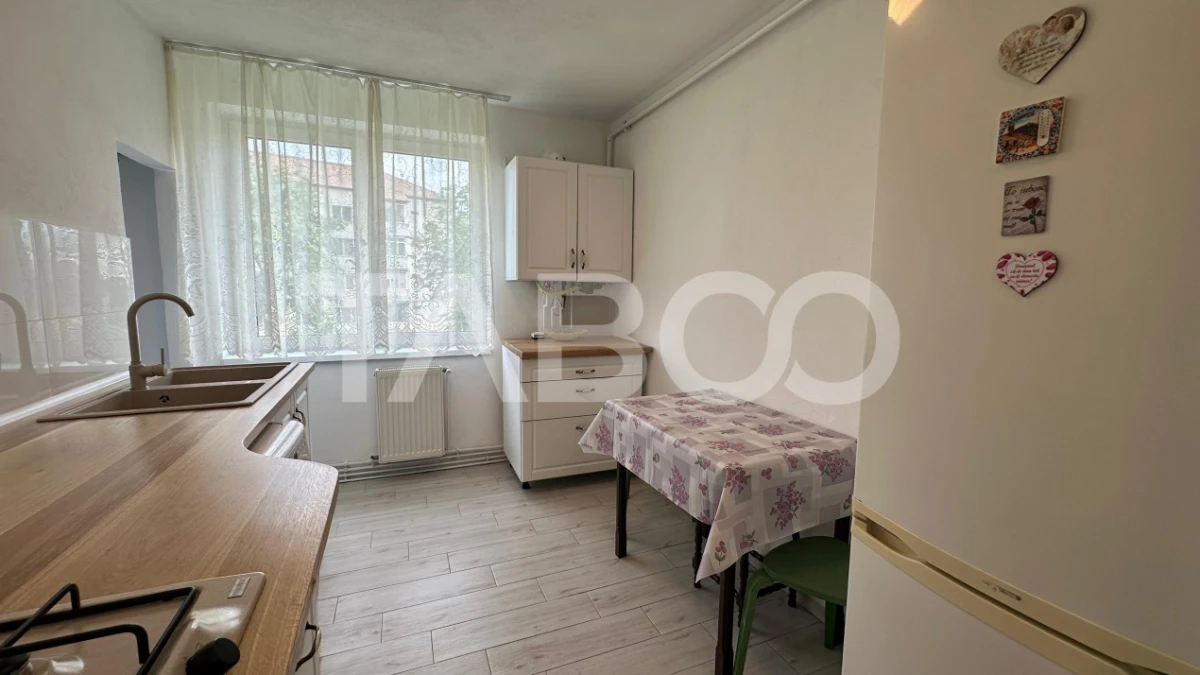Apartament 2 camere decomandat 45 mpu mobilat zona Terezian Sibiu - 9