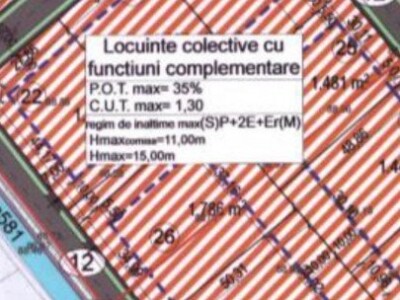 Teren intravilan 3546 mp, S+P+2E+M, Calea Torontalului