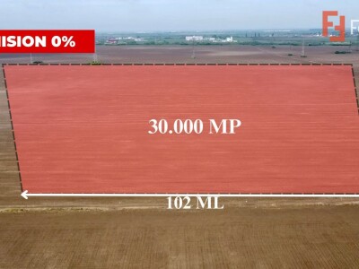 COMISION 0% Teren Extravilan 30.000 mp, front 102 ml, zona Dunca