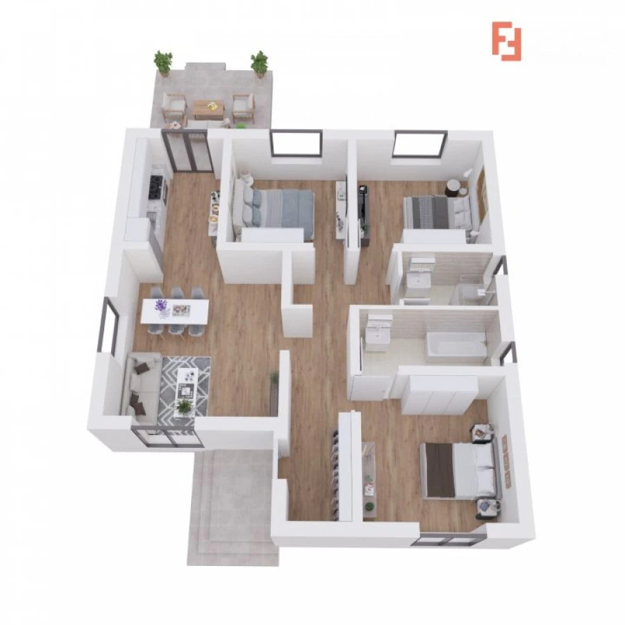 Casa individuala cu 4 camere - Toate utilitatile + Asfalt - Mosnita Noua - 6