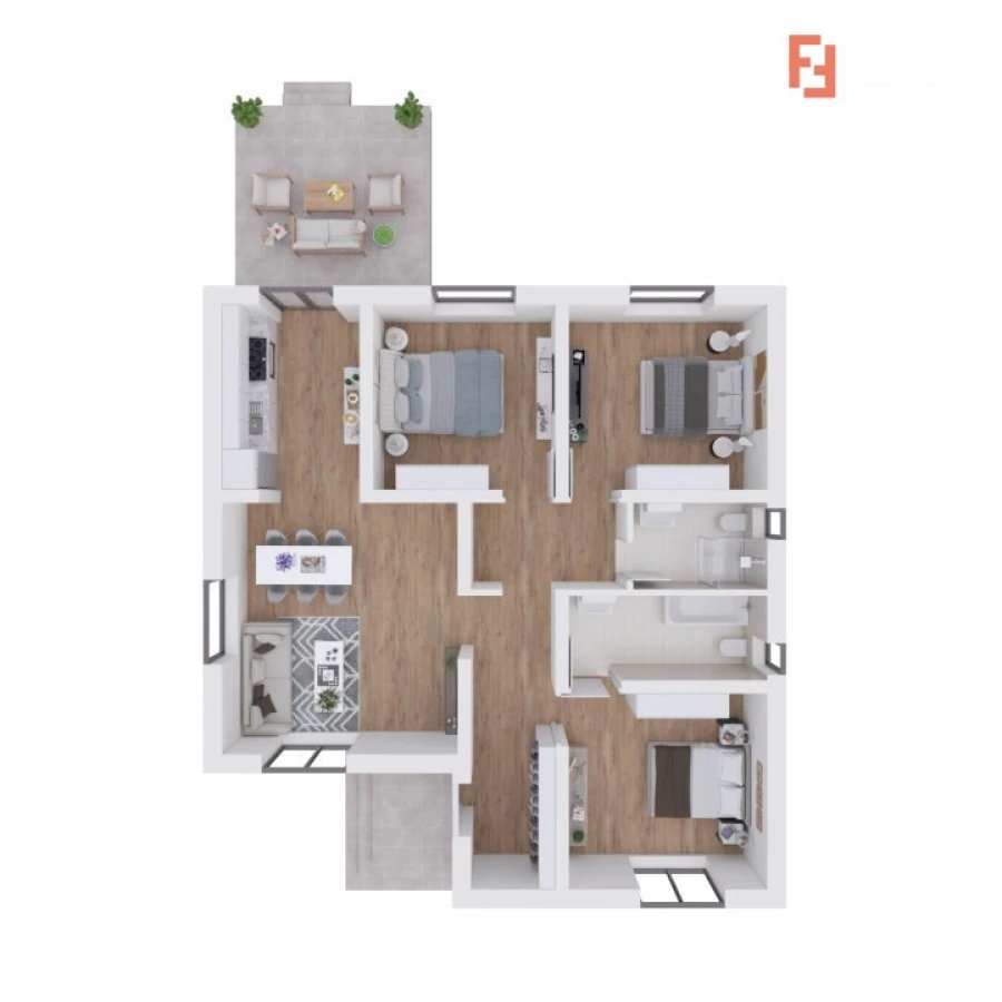 Casa individuala cu 4 camere - Toate utilitatile + Asfalt - Mosnita Noua - 5